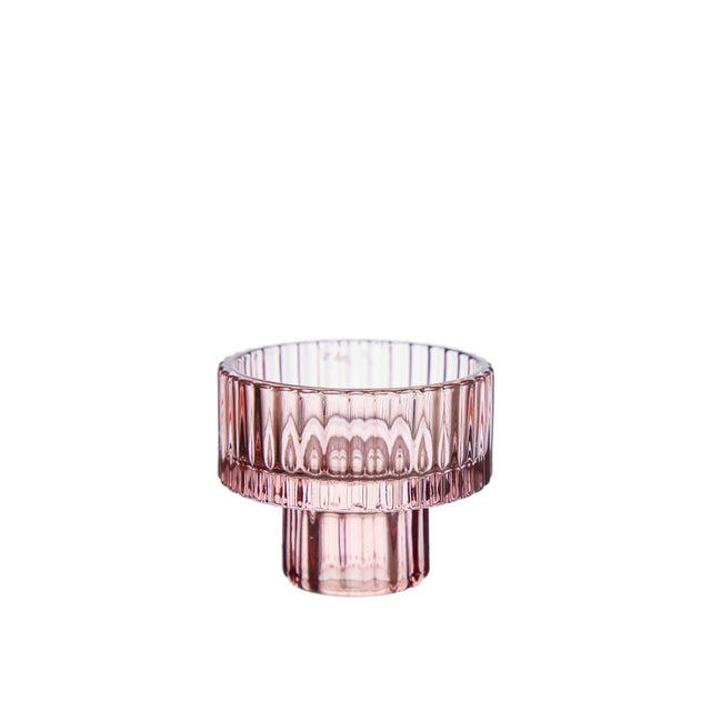 2 - in - 1 Kerzenhalter aus Glas DILAN - Wikholm Form - DesignWe.Love