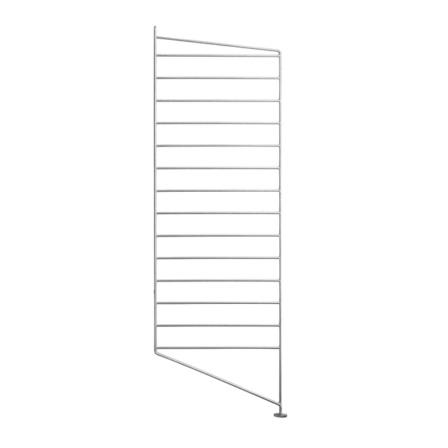String Outdoor Bodenleiter 85 × 30 cm – einzeln verzinkt – wetterfestes Regal für Balkon und Garten