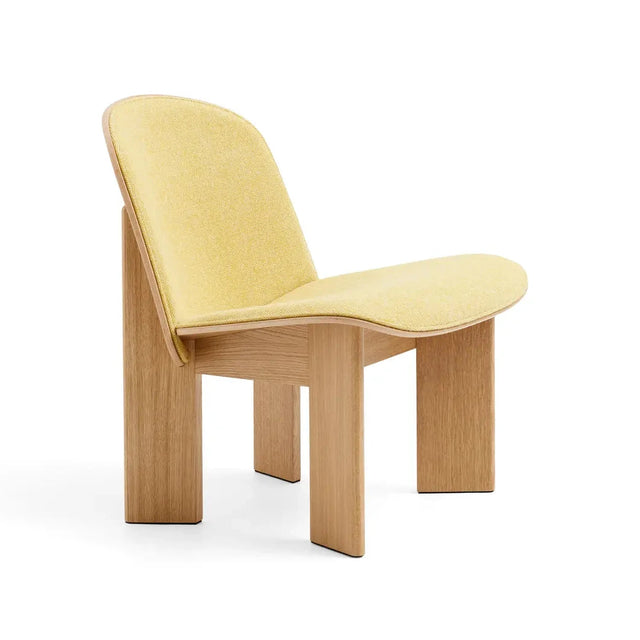 HAY Chisel 85 Lounge Chair – Lacquered Oak mit Polster Hallingdal 407