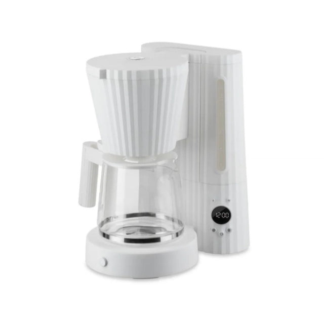 Alessi Plissé Kaffeemaschine in Weiß, Filterkaffeemaschine von Michele De Lucchi