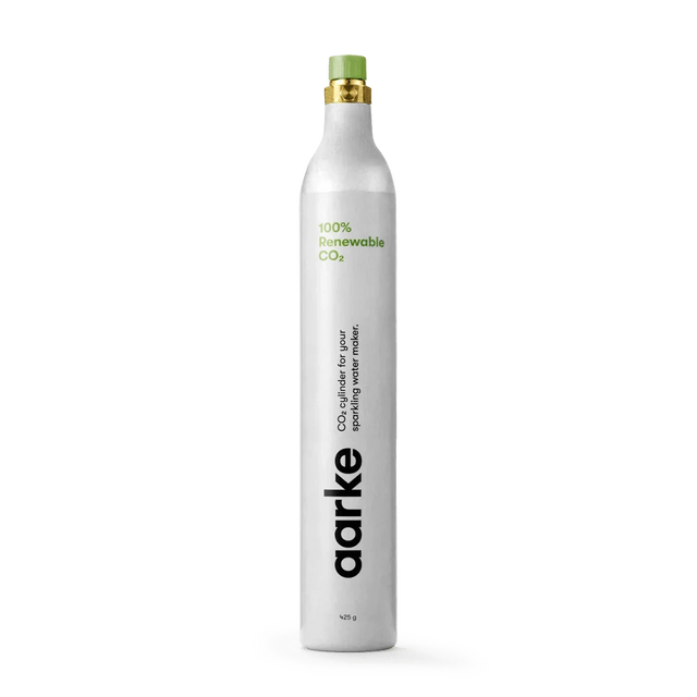 Aarke CO2 Zylinder zum Nachfüllen - im Set für Carbonator Pro - Edelstahl enthalten - DesignWe.Love