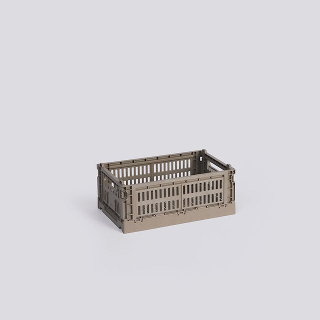 HAY Colour Crate Small (S) Aufbewahrungsbox in Warm Grey (Warmgrau) – DesignWe.Love