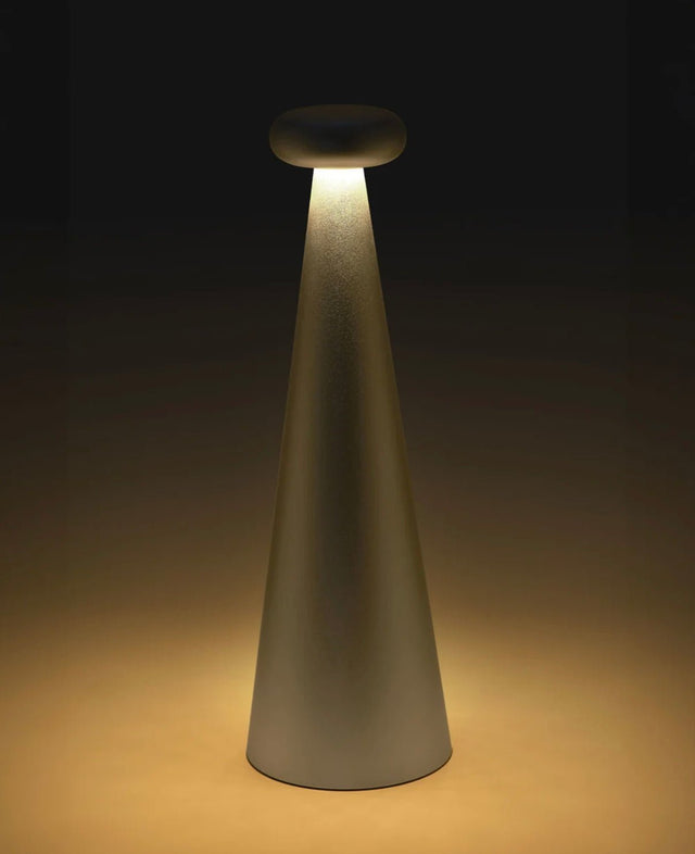 Alessi Bedin Akku Tischleuchte Gold, Detail