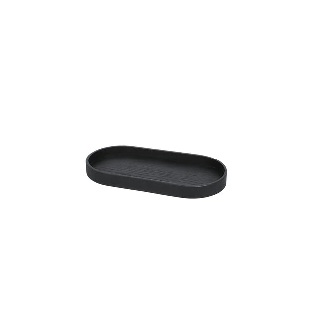 Wood Tray Holztablett aus Eiche Small (11 × 23 cm) Schwarz freigestellt von EKTA Living