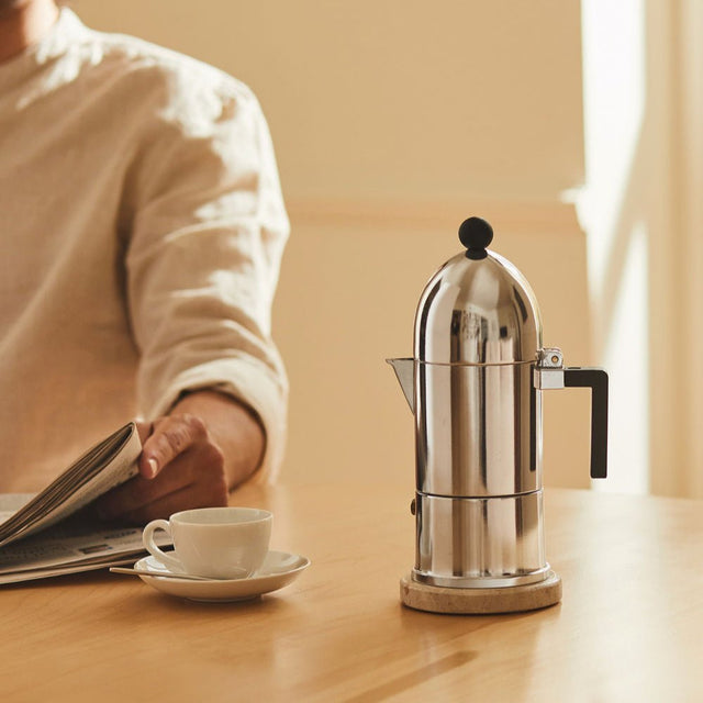 Alessi La Cupola Espressokocher von Aldo Rossi, Designklassiker von 1988