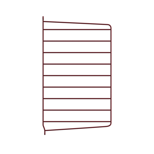 String Wandleiter 50×30cm Dunkelrot einzeln – Regalleiter String Furniture