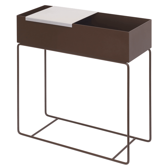 ferm LIVING Plant Box in Dark Chocolate – Pflanzkasten aus Metall