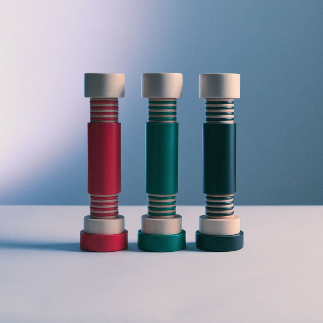 Alessi Twergi Totem Gewürzmühle, Design von Ettore Sottsass