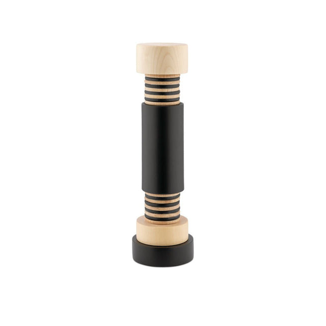 Alessi Twergi Totem Gewürzmühle in Schwarz, Salz- und Pfeffermühle von Ettore Sottsass