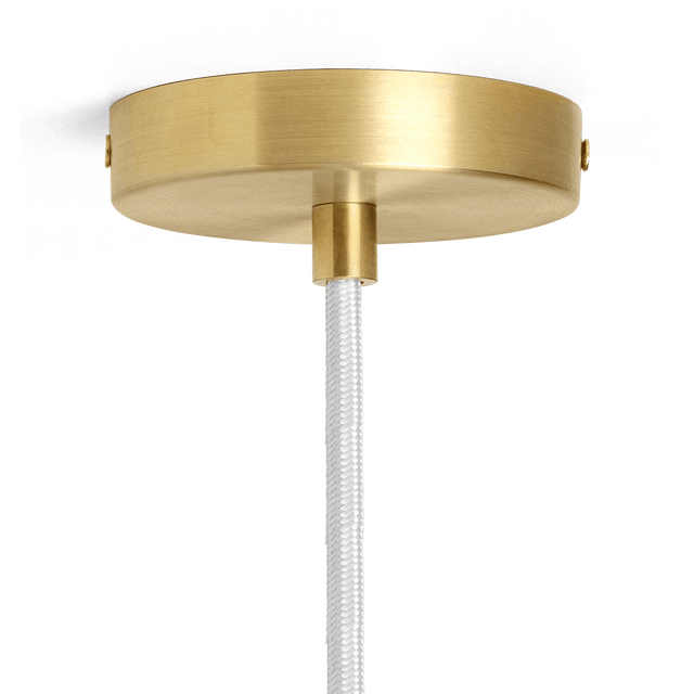 Hängeleuchte Vuelta Weiß 100cm Messing Baldachin - ferm LIVING - DesignWe.Love