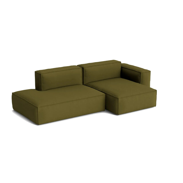 HAY Mags Soft 2,5-Sitzer Sofa mit abnehmbarem Bezug, Kombination 3 rechts, Bezug Steelcut 985