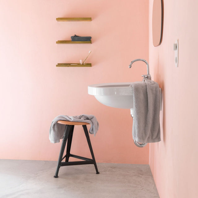 Hocker Schemel Esche schwarz 50cm Naked Steel - Rowac - DesignWe.Love