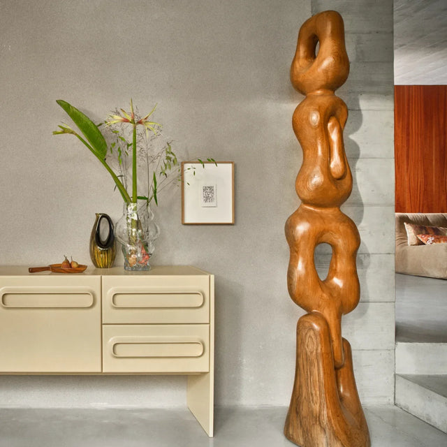 HKliving Space Dresser Kommode 160 cm Creme im Interieur