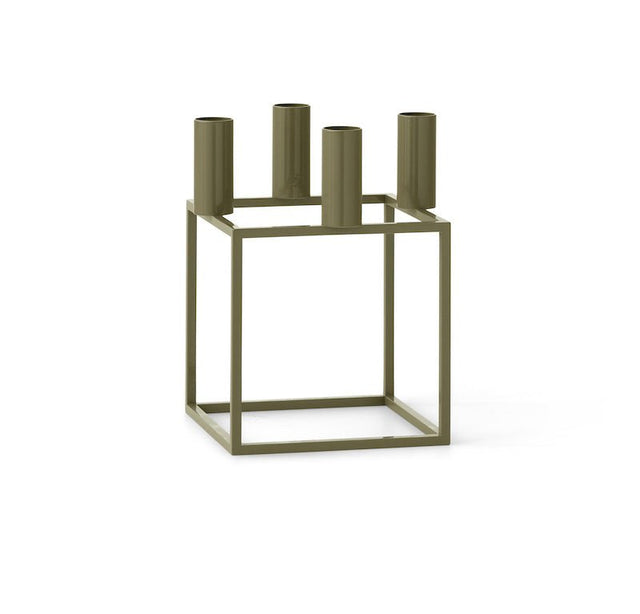 Kubus 4 Kerzenhalter in Olive von Audo (By Lassen)