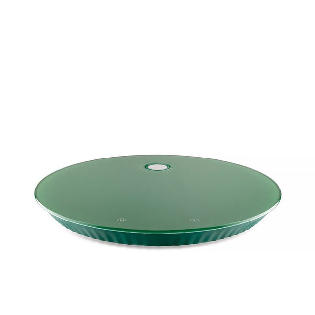 Alessi Plissé Küchenwaage in Grün, digitale Design-Küchenwaage von Michele De Lucchi
