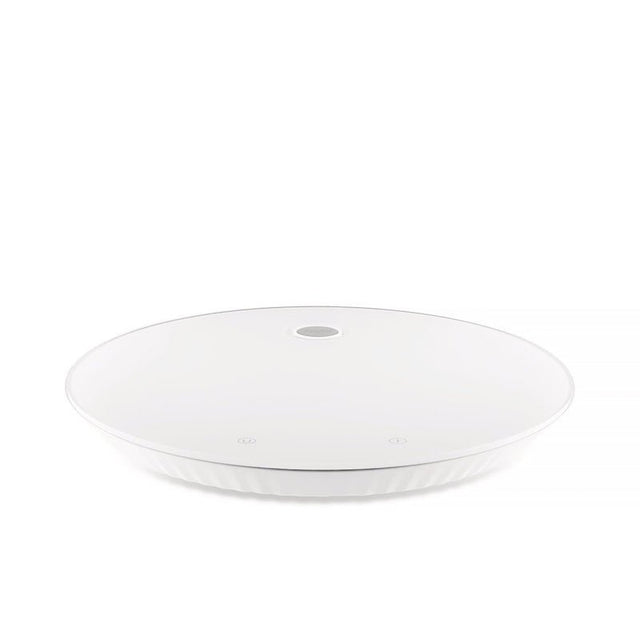 Alessi Plissé Küchenwaage in Weiß, digitale Design-Küchenwaage von Michele De Lucchi