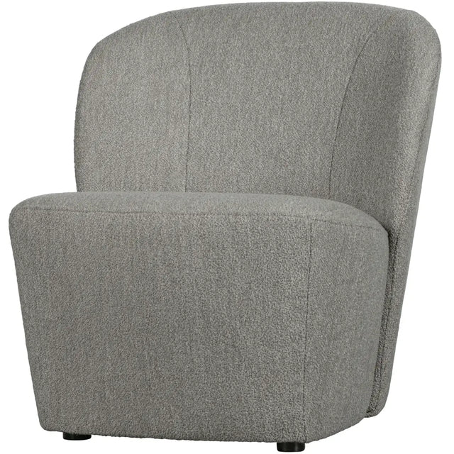 Lofty Sessel Bouclé Grau, grauer Polstersessel von VT Wonen