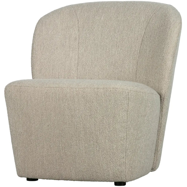 Lofty Sessel Bouclé Naturel, beiger Polstersessel von VT Wonen