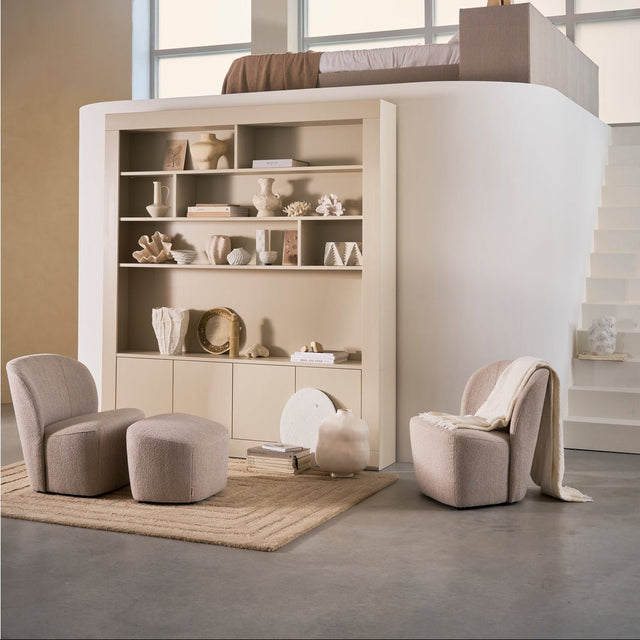 Lofty Sessel in Bouclé Grau, VT Wonen Loungesessel
