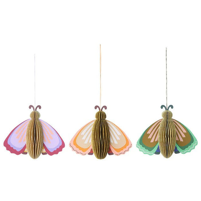 Papier - Anhänger Butterflies 3er Set - Bungalow DK - DesignWe.Love