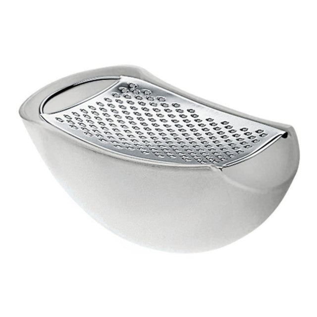 Alessi Parmenide Käsereibe mit Behälter in Ice, Parmesanreibe von Alejandro Ruiz