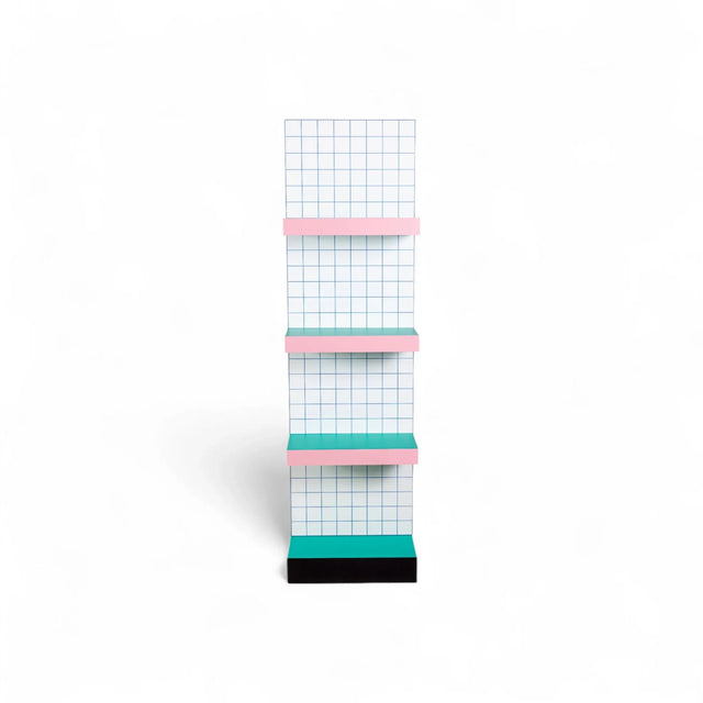 Seletti Supershelf Memphis Regal Blue Grid – Detailansicht – DesignWe.Love