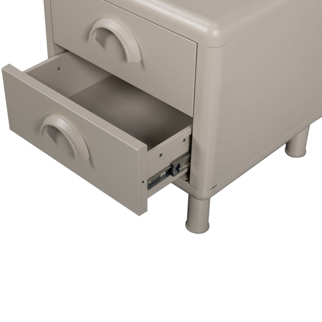 Rune Kommode/Nachttisch mit Schubladen Sand - Woood - DesignWe.Love