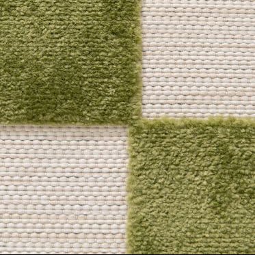 Teppich Schach Grün 200x290 - DesignWe.Love