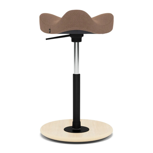 Varier Move Compact Sattelhocker, Holzbasis Natur, Bezug Technicolour 0520, Packshot