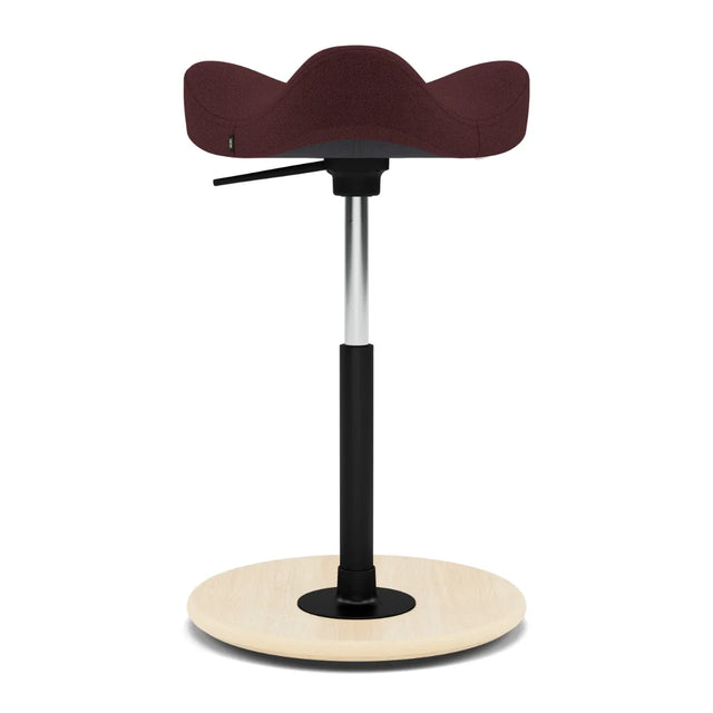 Varier Move Compact Sattelhocker, Holzbasis Natur, Bezug Vidar 0693, Packshot