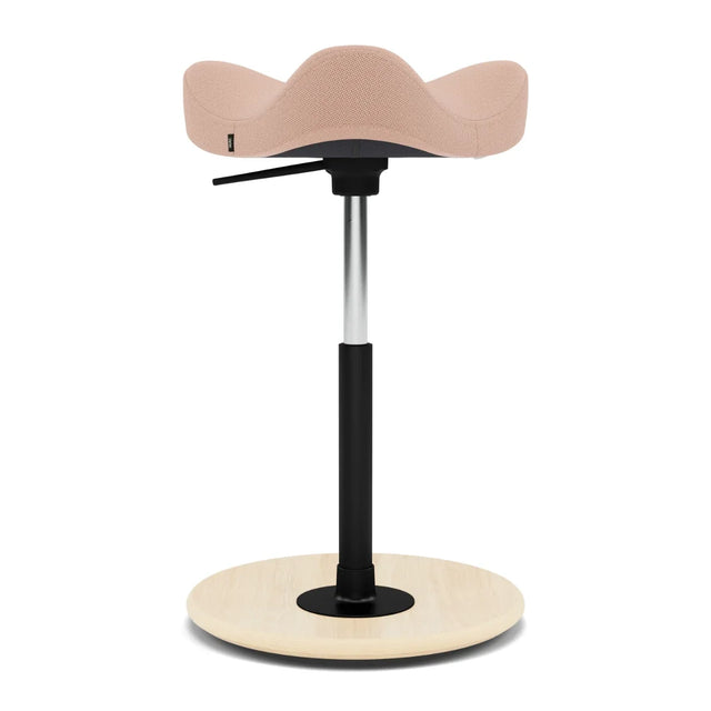 Varier Move Sattelhocker höhenverstellbar, Holzbasis Natur, Bezug Tonal 63153, Packshot