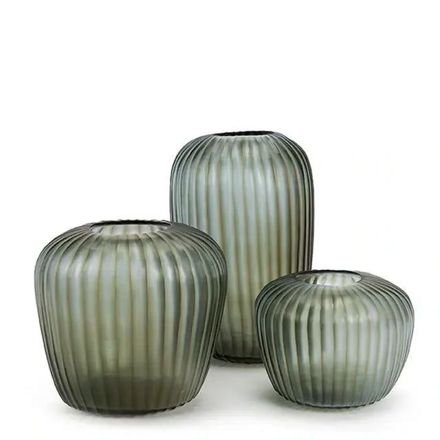 Guaxs Vase Melrose in Indigo – Größen S, M und L als Vasen-Set