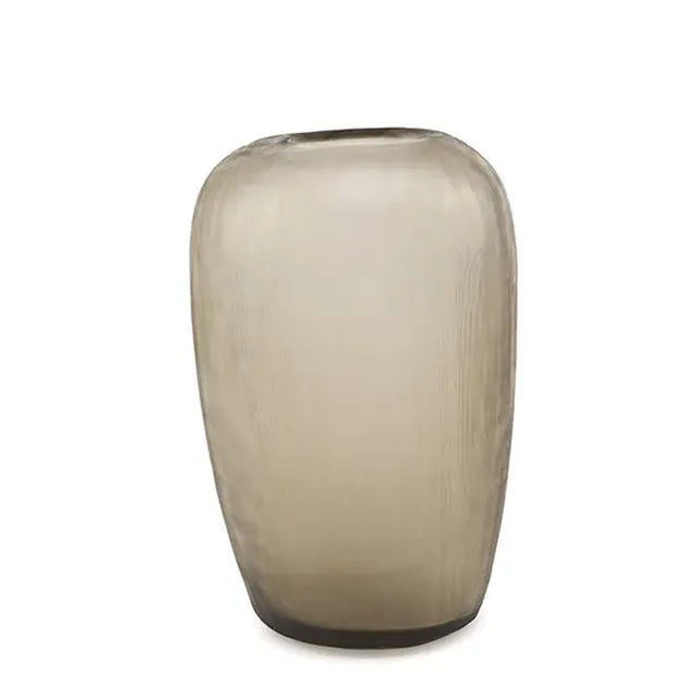 Guaxs Vase Melrose L in Smokegrey – mundgeblasene Design-Vase, Höhe 31 cm