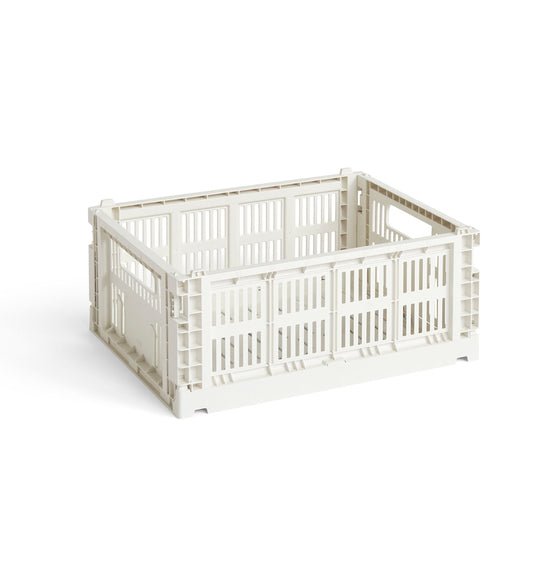 HAY Colour Crate Medium (M) Aufbewahrungsbox in Off-White (Off-White) – DesignWe.Love
