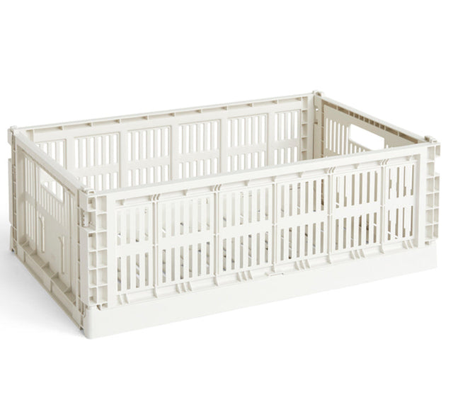 HAY Colour Crate Large (L) Aufbewahrungsbox in Off-White (Off-White) – DesignWe.Love