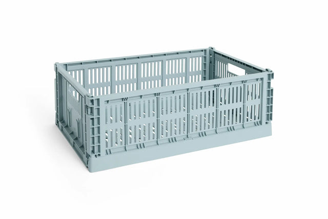 HAY Colour Crate Large Aufbewahrungsbox in Dusty Blue – DesignWe.Love