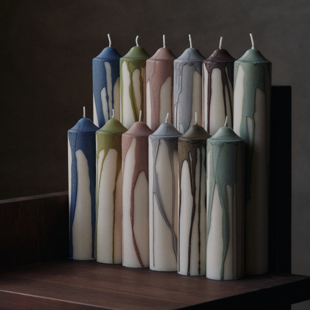Stumpenkerze Dryp Pillar Candle H30 - ferm LIVING - DesignWe.Love