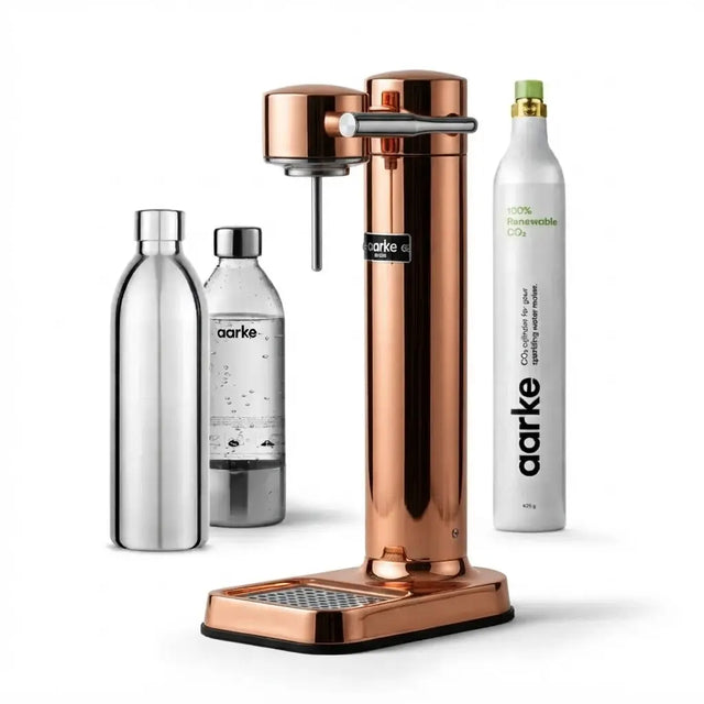 Aarke Carbonator 3 Komplett-Set Kupfer – Wassersprudler + Edelstahlflasche + CO2 Zylinder – DesignWe.Love