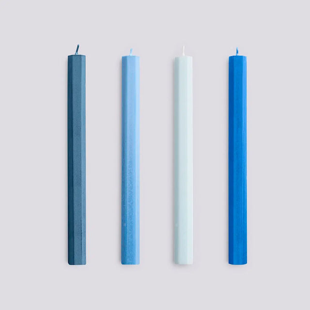 Hexagon Candle 4er-Set Stabkerzen - HAY