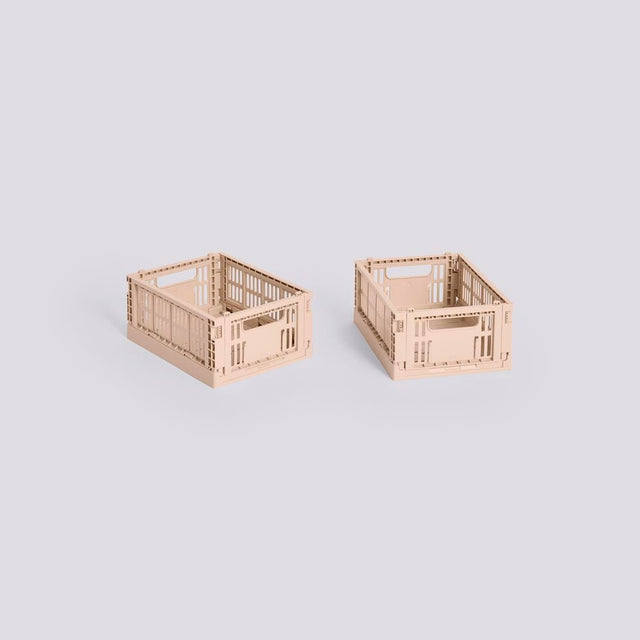 Aufbewahrungsbox Colour Crate Mini 2 - er Set, Powder - HAY - DesignWe.Love