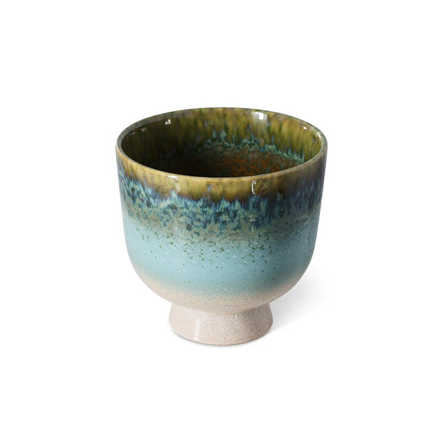Blumentopf aus Keramik Retro Lagoon - HK Living - DesignWe.Love