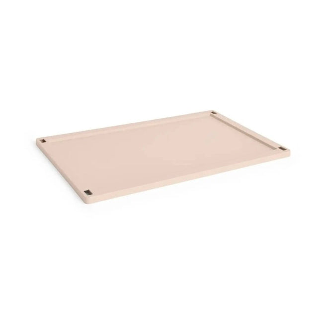 HAY Colour Crate Deckel Large Powder (Hellrosa) aus recyceltem Polypropylen – weitere Ansicht