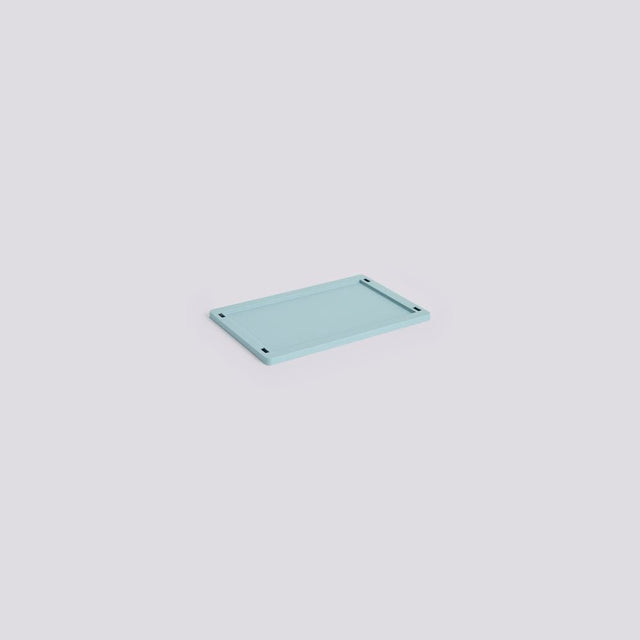 HAY Colour Crate Deckel Small in Dusty Blue (Blau) für die Colour Crate S – DesignWe.Love