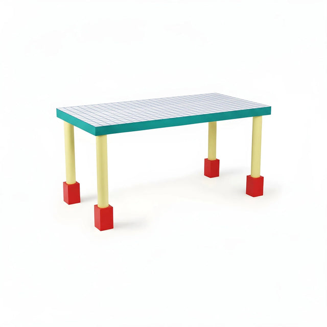 Seletti Supertable Memphis Esstisch Blue Grid – DesignWe.Love