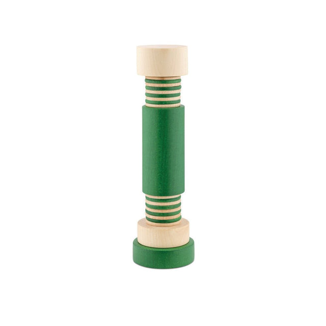 Alessi Twergi Totem Gewürzmühle in Grün, Salz- und Pfeffermühle von Ettore Sottsass