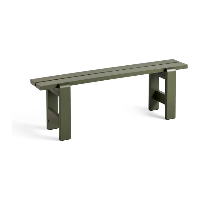 HAY Weekday Bench Outdoor Holzbank Olive, 140 cm
