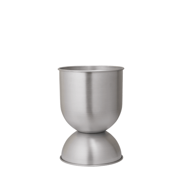 Hourglass Blumentopf Aluminium 42cm Small - ferm LIVING - DesignWe.Love