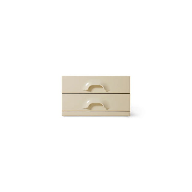 Kommode 2 Schubladen Cream HKliving – Nachttisch mit Schubladen