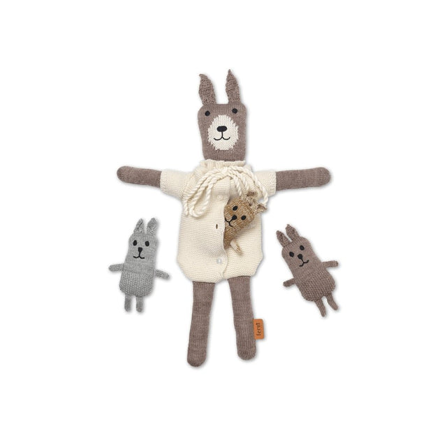 Kuscheltier Hasenfamilie Lee Merino Rabbit Family - ferm LIVING - DesignWe.Love