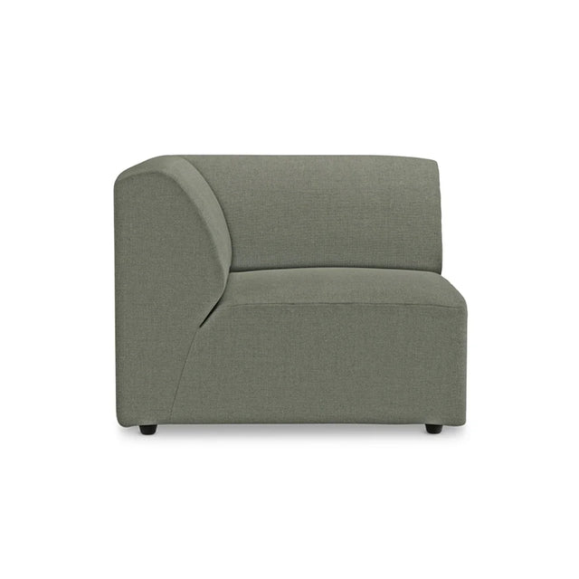 HKliving Jax Couch Modulsofa Ecke Links in Linen Army Green, Freisteller